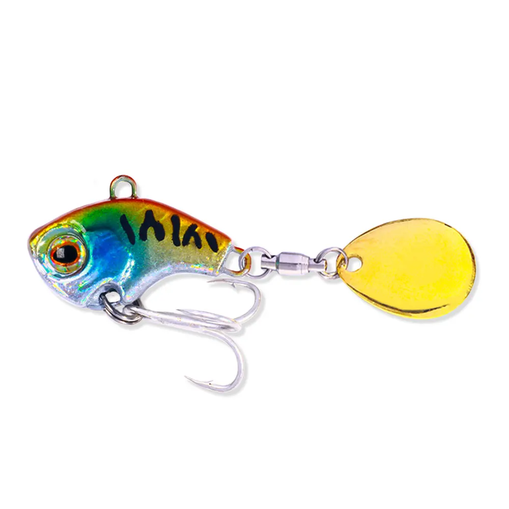 1Pc 10.8g 14.4g 17.4g 22.6g Spinner 3D Eye Color Laser Spinning Gear Luring Cast Fishing Tackle Blade Hook Pesca VIB Lure