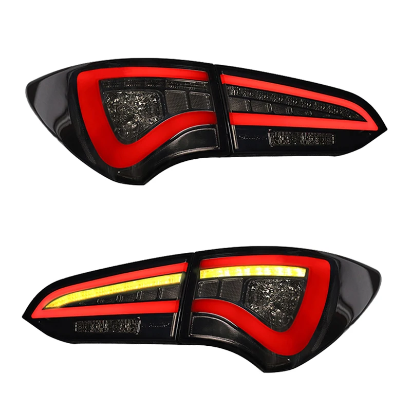 26 Style For Hyundai Ix45 Santa Fe Accessories 2013 2018 Tail Lights Rear Lights Upgrade LED Turn Signal Taillight Tail Lamp