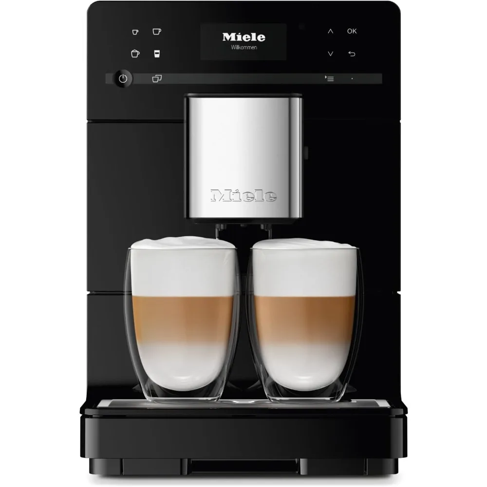 

Automatic Bean-to-Cup Coffee Maker - With OneTouch for Two, aroma-preserving cone grinder, coffee pot, in Obsidian Black