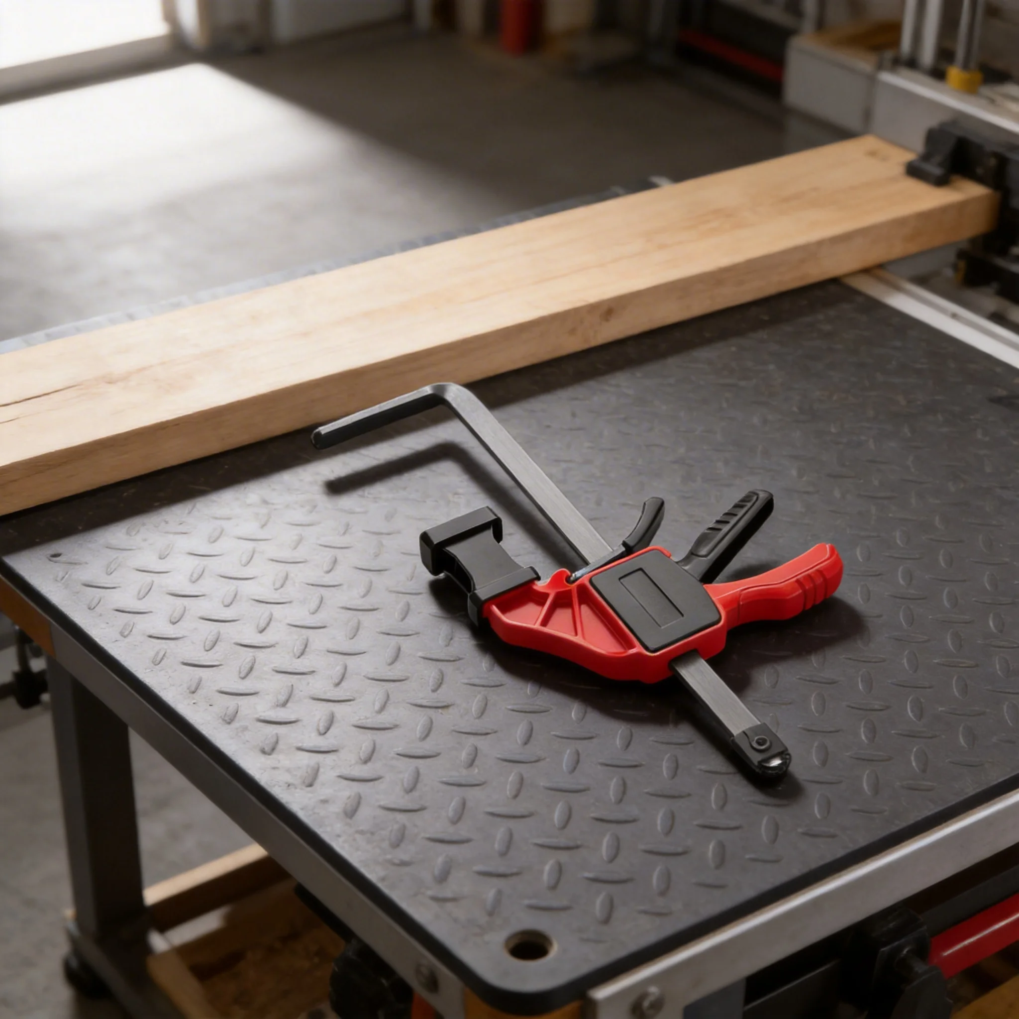 Track Saw Versatile Thin Saw Guide Rail Clamp F Type Clamp For Track Saw With 90KG Highest Woodworking Clamp Hand Tools