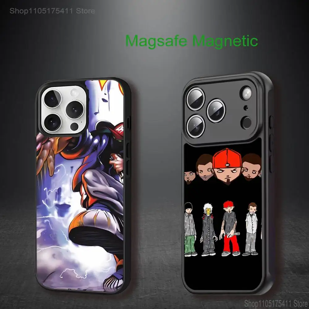 

L-LimpS B-Bizkit Band Phone Case For iPhone 17,16,15,14,13,12,11,Pro,Max,Plus,Mini,SE4,E Magnetic Magsafe Wireless Charging