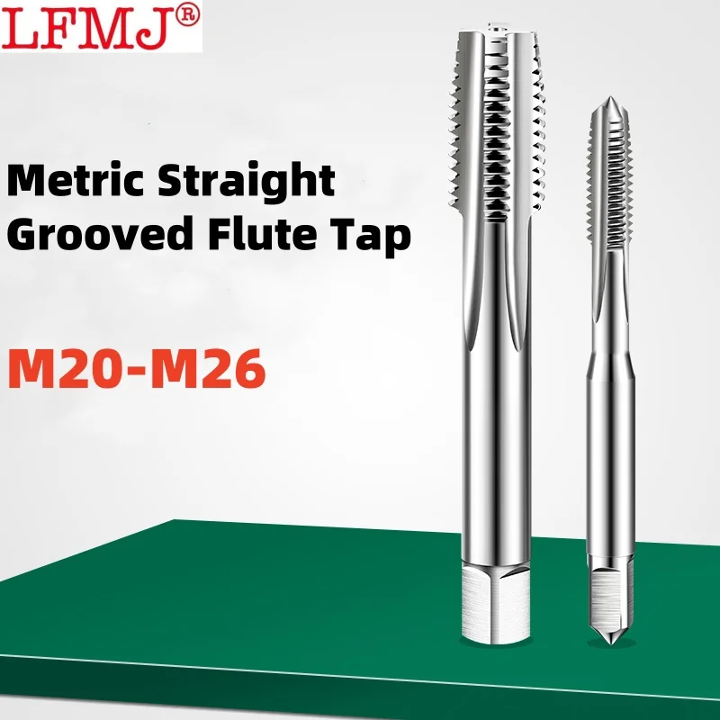 

1PCS HSS Metric /Fine Straight Grooved Flute Tap M20M21M22M23M24M25M26X2.5/2/1.75/1.5/0.5 Right Hand taps