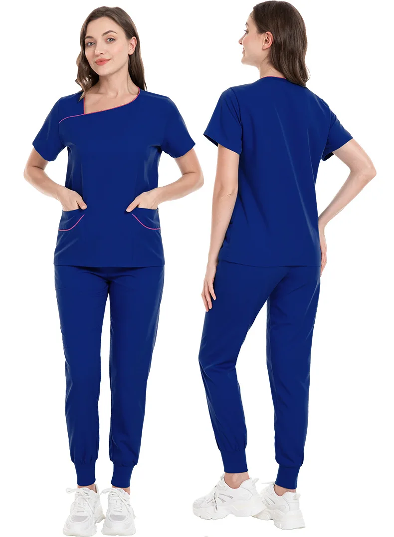 病院 サロン クリニック 仕事用 医療サービス スーツ 新しい伸縮性のある女性看護師スクラブセット 美容院看護師ユニフォーム