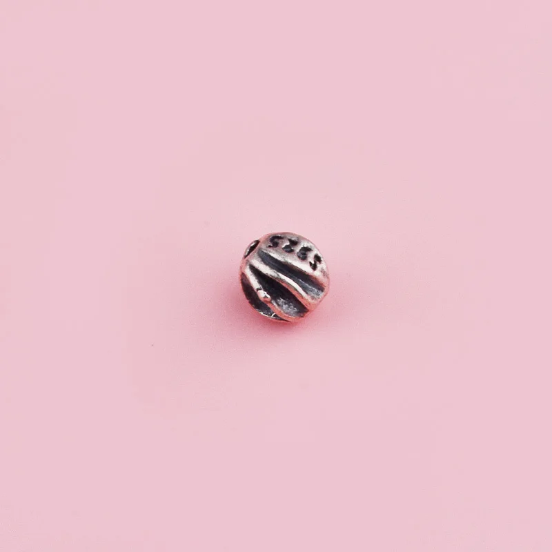 S925 pure silver irregularly shaped concave-convex small lantern beads DIY string bracelet accessory