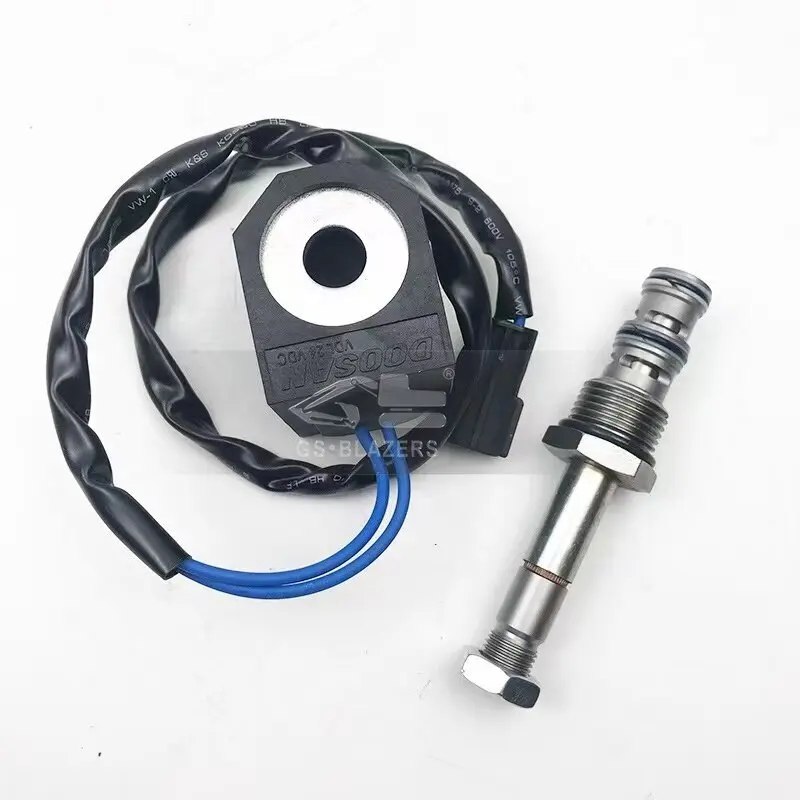 

For Doosan excavator parts DH220-5 DH215-7 pilot solenoid valve swing solenoid valve safety lock solenoid valve
