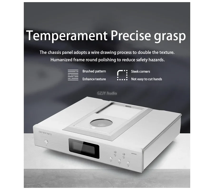 Denafrips AVATAR Lossless Music Top Opening CD Player Turntable, CDM4 Movement,AES/EBU/RCA/BNC/PCM/I2S,16bits/44.1,88.352.8k