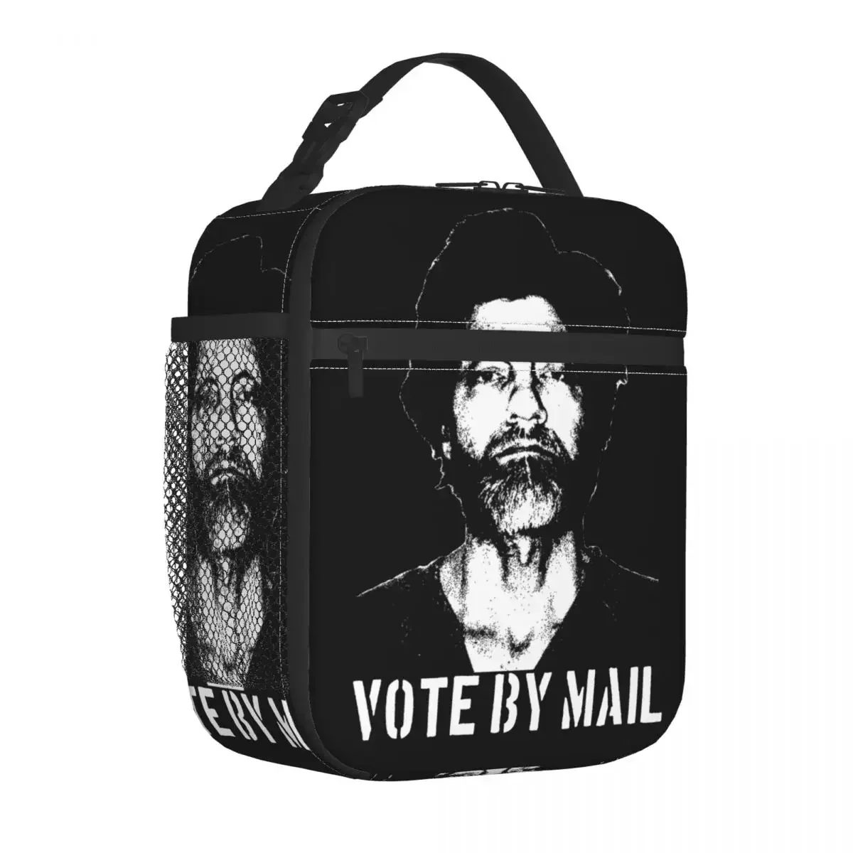 Vote By Mail Ted Kaczynski Insulated Lunch Bag Large Meal Container Cooler Bag Tote Lunch Box School Travel Men Women