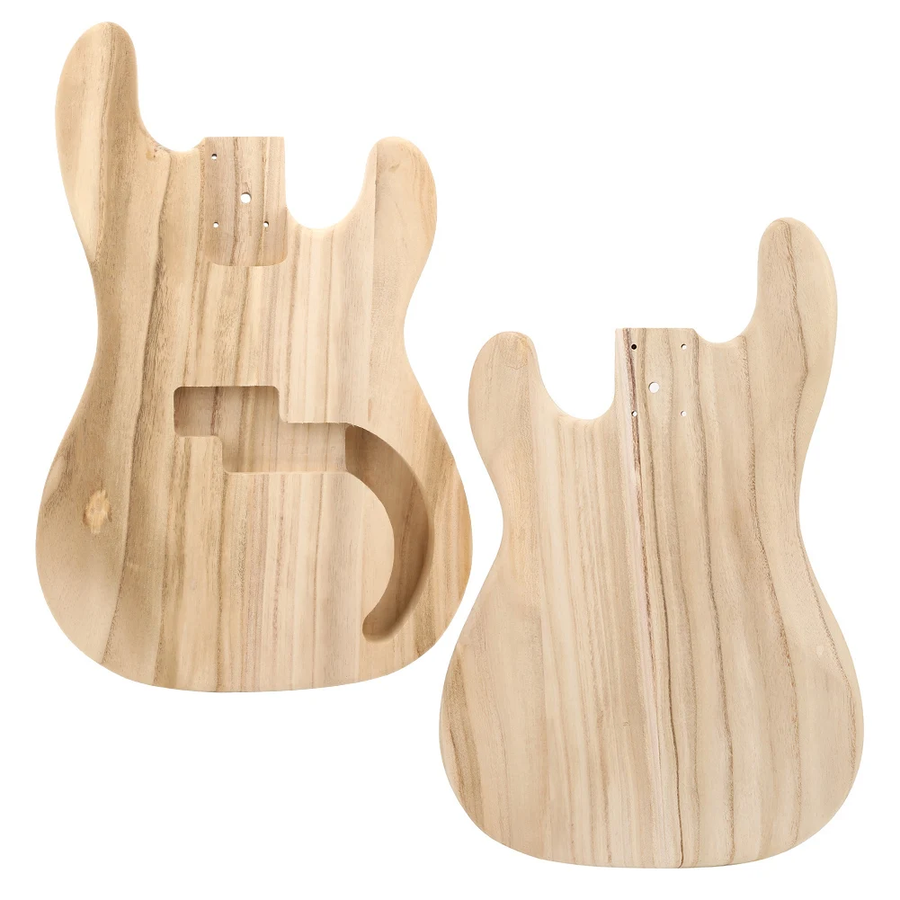 Bass Body Unfinished Guitar Barrel for PB Style Maple DIY Electric Guitar Parts Accessories