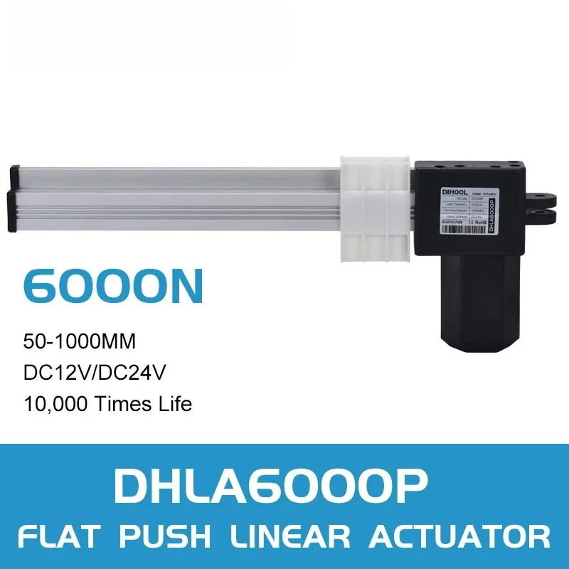 dc 12v 24v Linear motor reciprocating small plane push electric linear actuator electric sliding table Guide screw sliding table