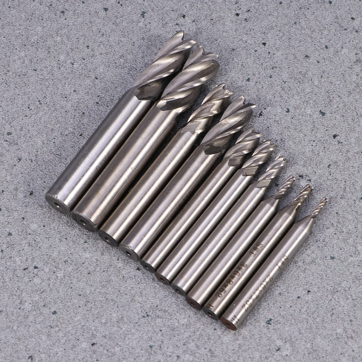

10 PCS Drill Bits Straight Handle Milling Cutter Cutters Tools Machine Ball Head