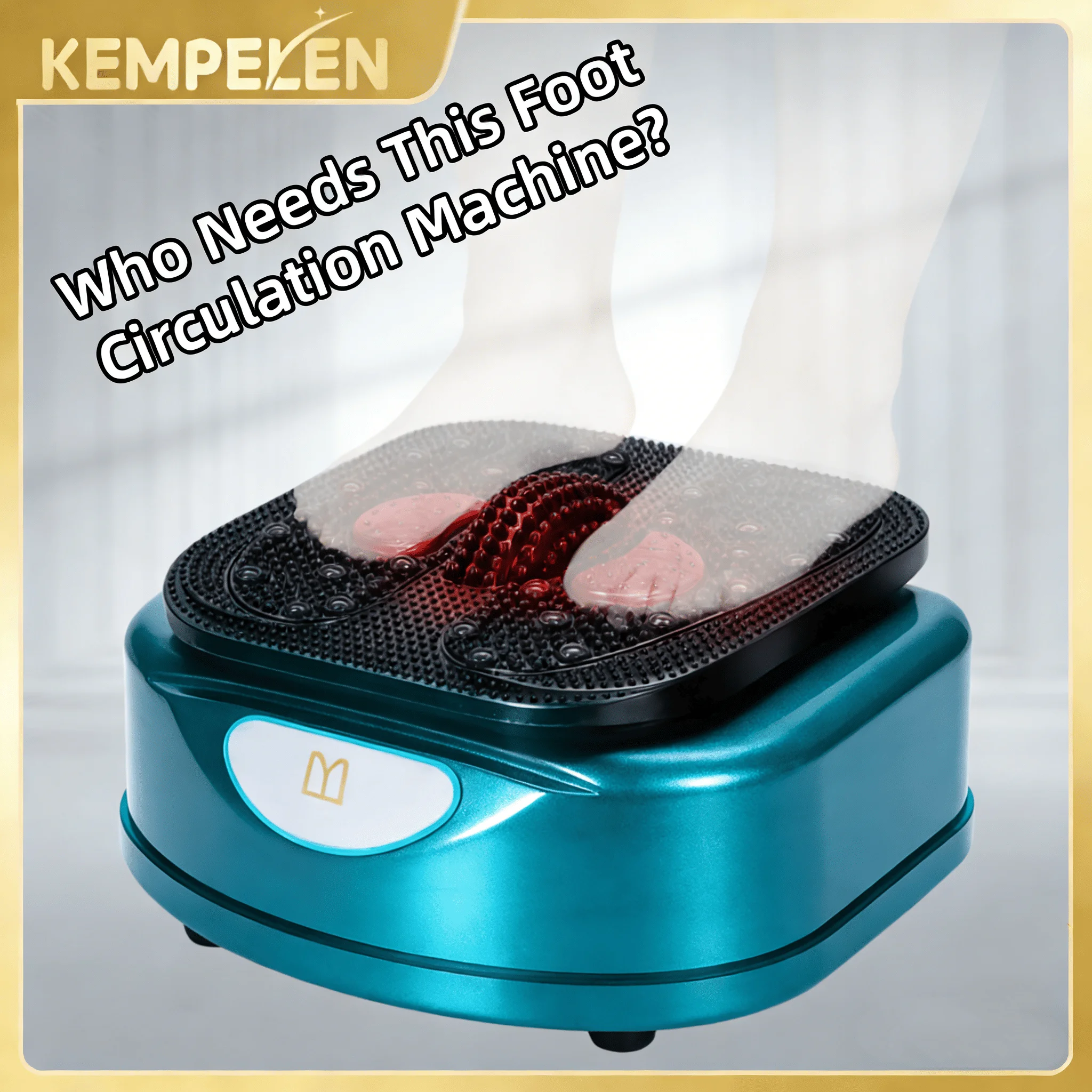 Foot Circulation Machine with Infrared Heating, Magnetic Therapy & Dual Vibration Foot Massager
