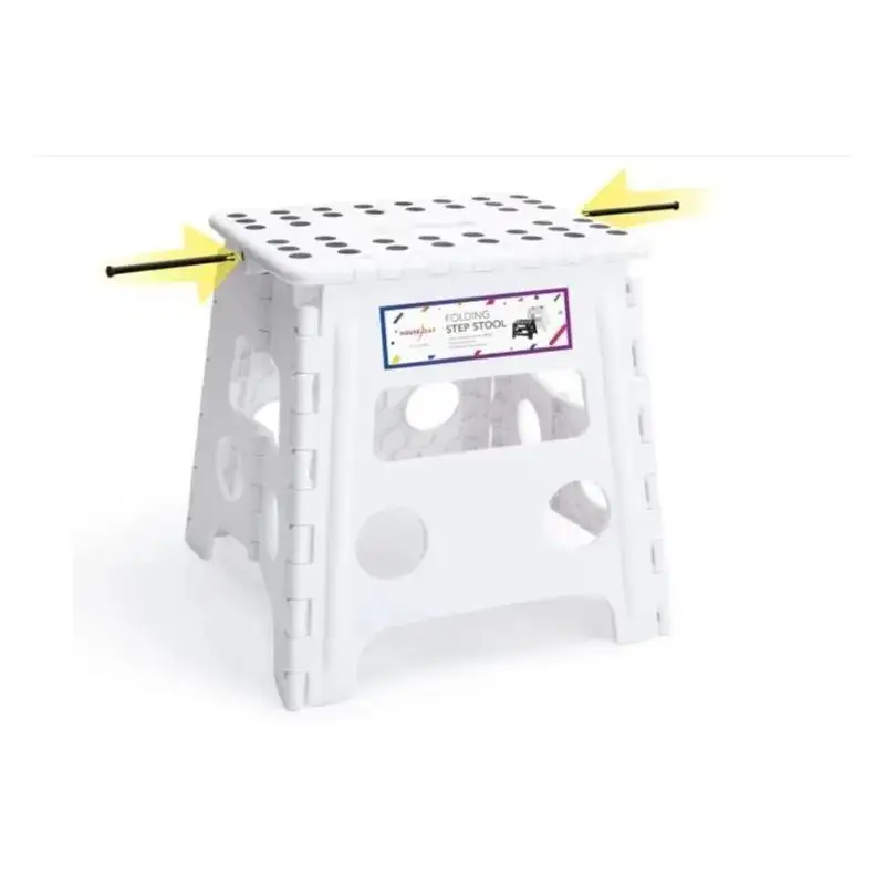 33cm Tritthocker Klappbar - Faltbarer Hocker Tragbarer Klapphocker Tritt Klappstuhl Fußhocker falthocker bis 136kg für Erwachsen