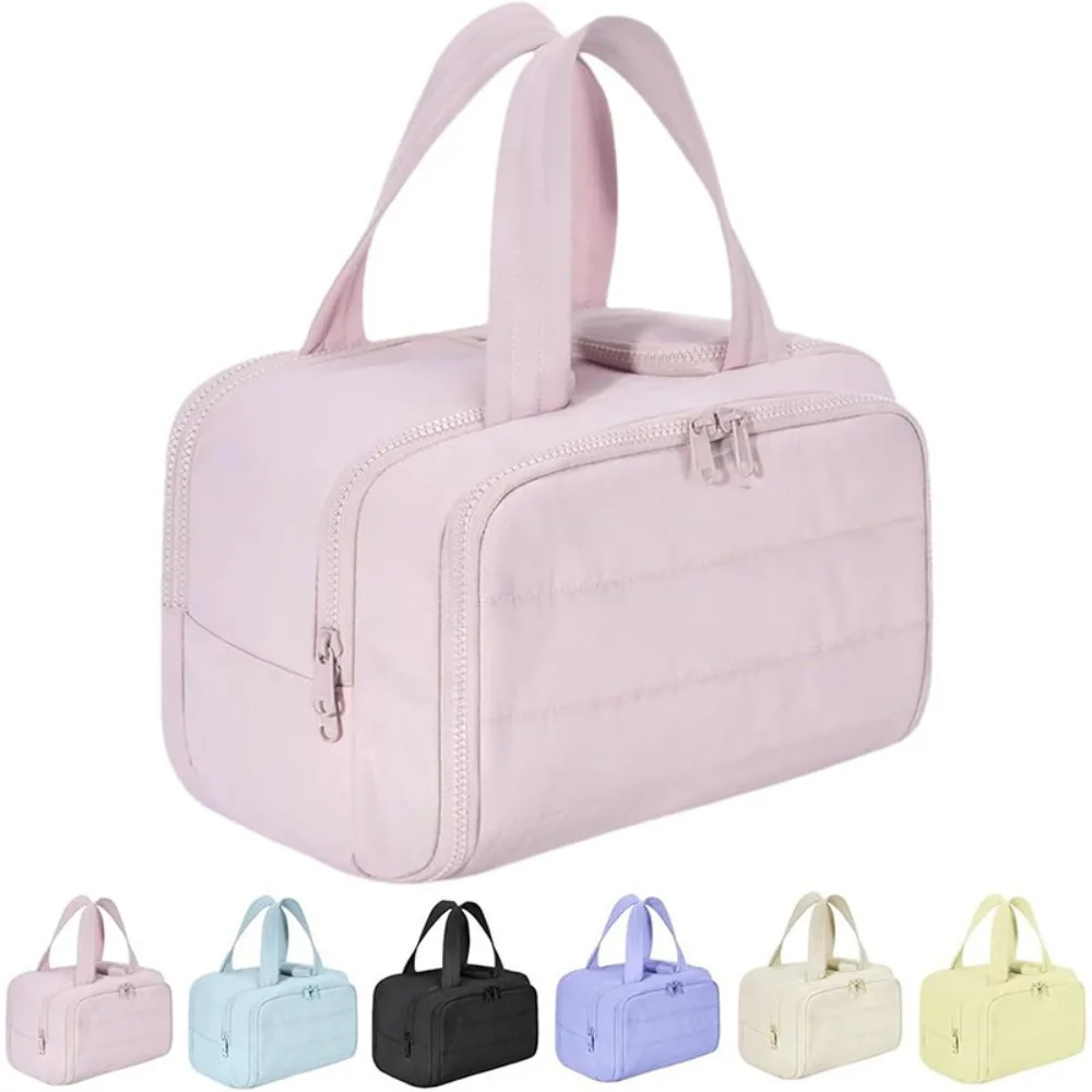 Large Capacity Cosmetic Bag Female Travel Wash Handbag Bathroom Partition Shower Makeup Pouch Waterproof Toiletries Organizer