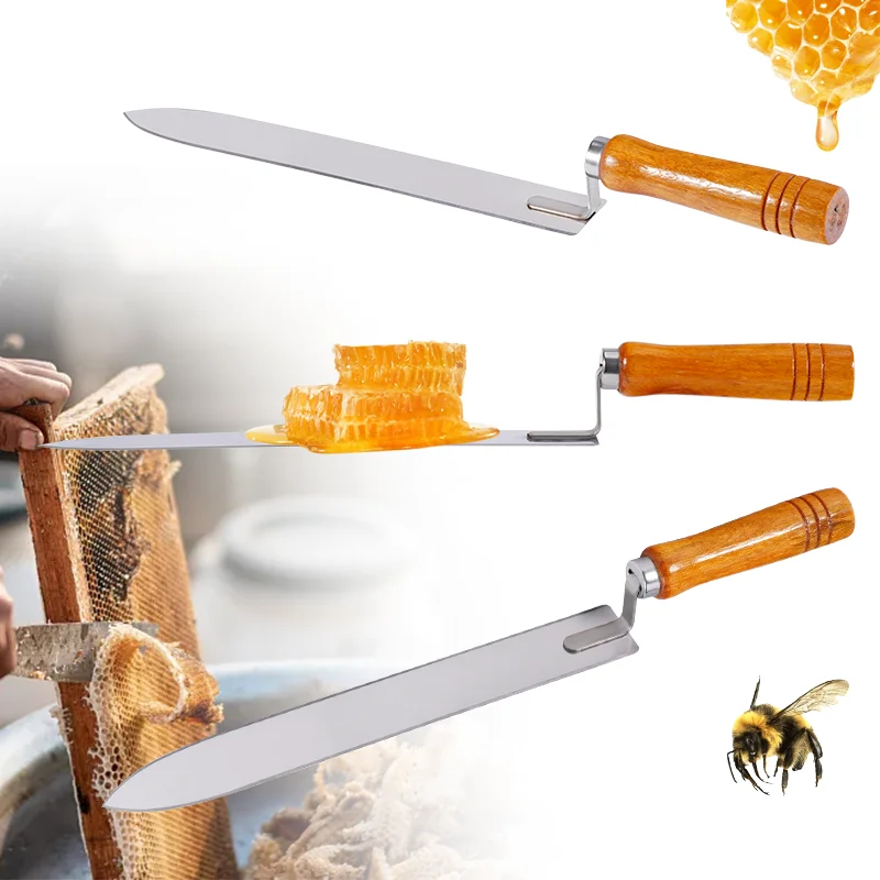 Honey Beehive Cutting Knife Honeycomb Beekeeping Equipment Beekeeper Stainless Steel Z-Shaped Honey Collection Tool Knife Tools
