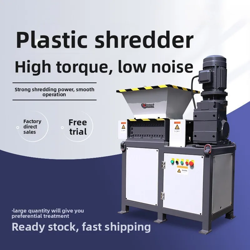 

Plastic Crusher Single Metal Food Building Waste Tire Wood Large Multi-functional Double Shaft Shredder