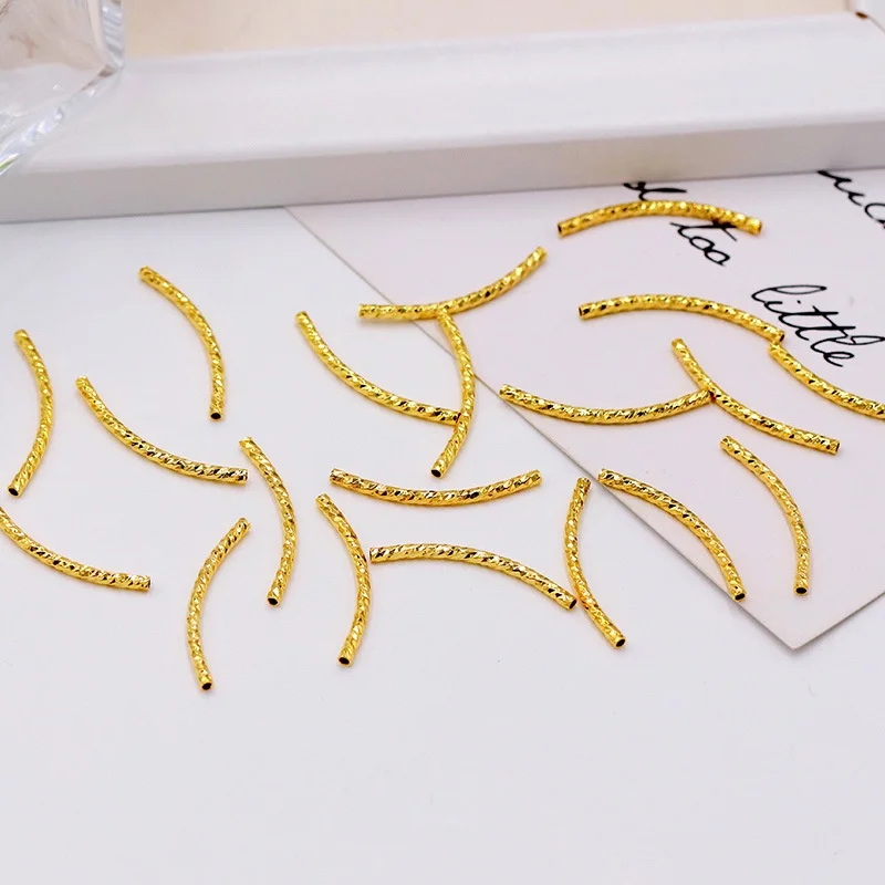 50 Pcs 14K Gold Plated Elbow Bracelet Necklace Material DIY Jewelry Hand Made 14k Gold Plated Accessories