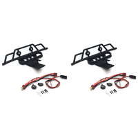 ABGI-2X Front Bumper With LED Light For Wltoys 144001 144010 124007 124017 124019 RC Car Upgrades Decoration Parts