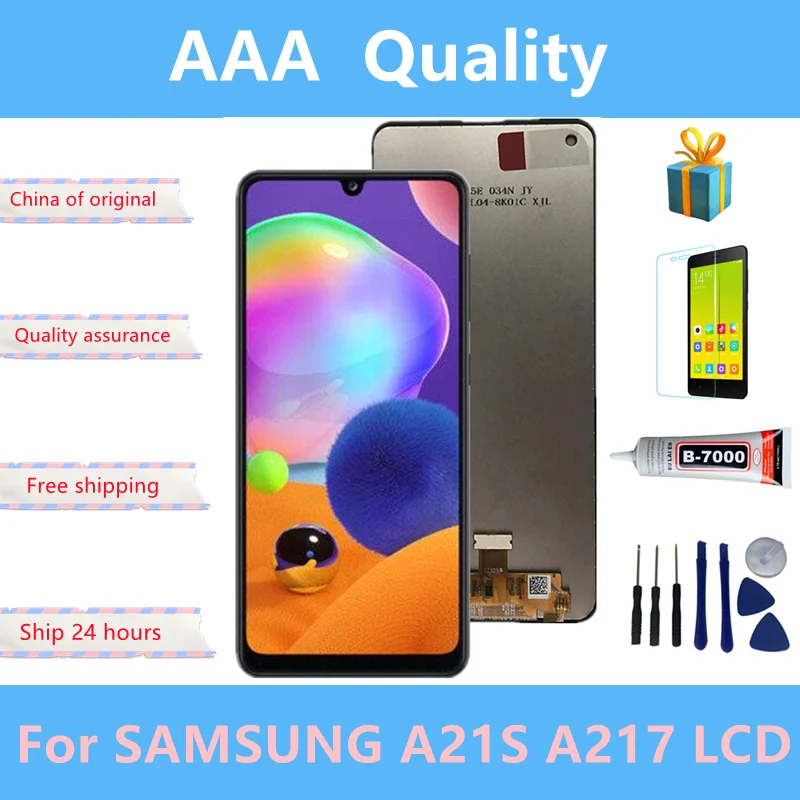 

High quality LCD 6.5" For Samsung A21s A217 A217F LCD Touch Screen Digitizer For Samsung A21s SM-A217F/DS Display Replacement