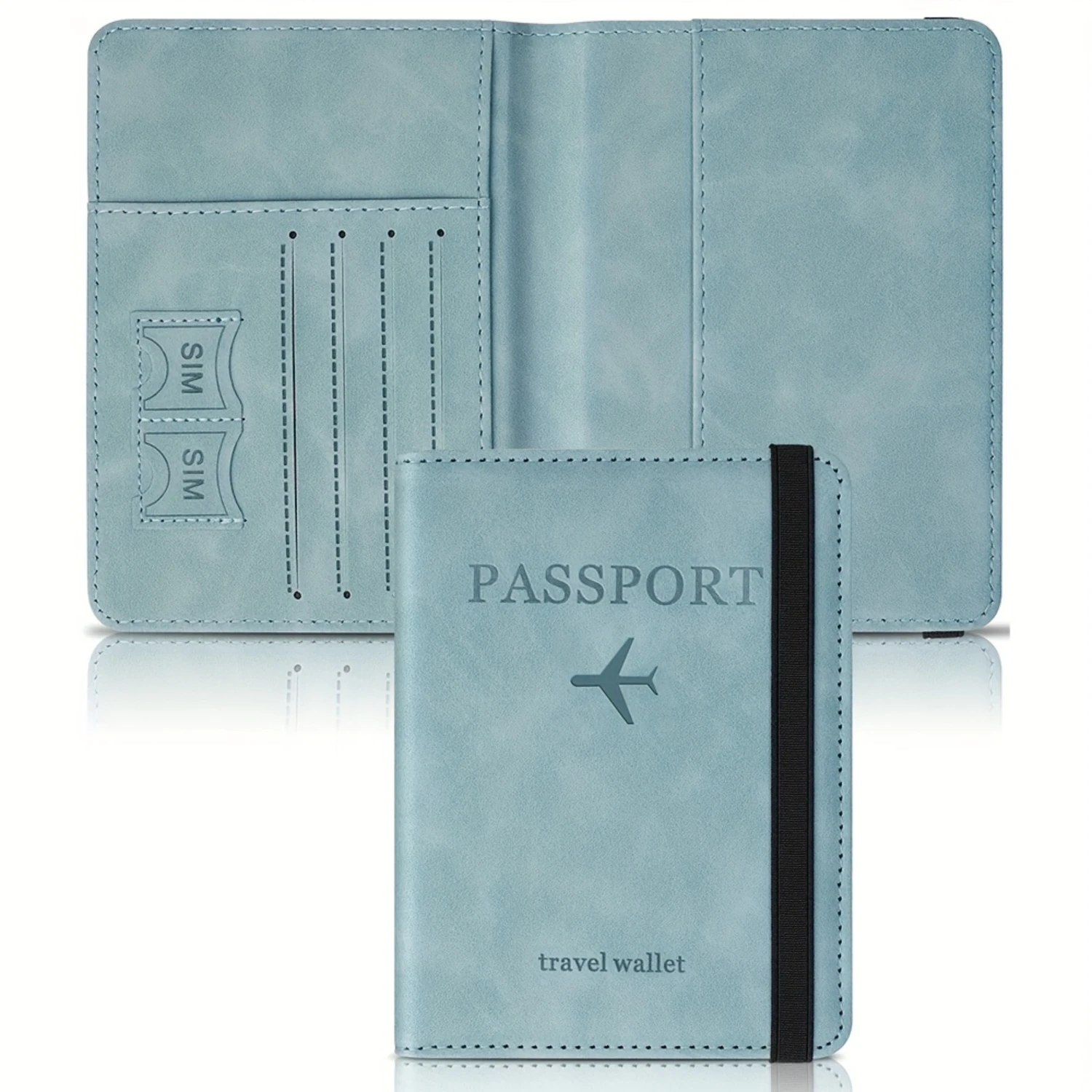 1pc Travel Passport Holder Wallet Case Cover for Safe and Stylish Storage