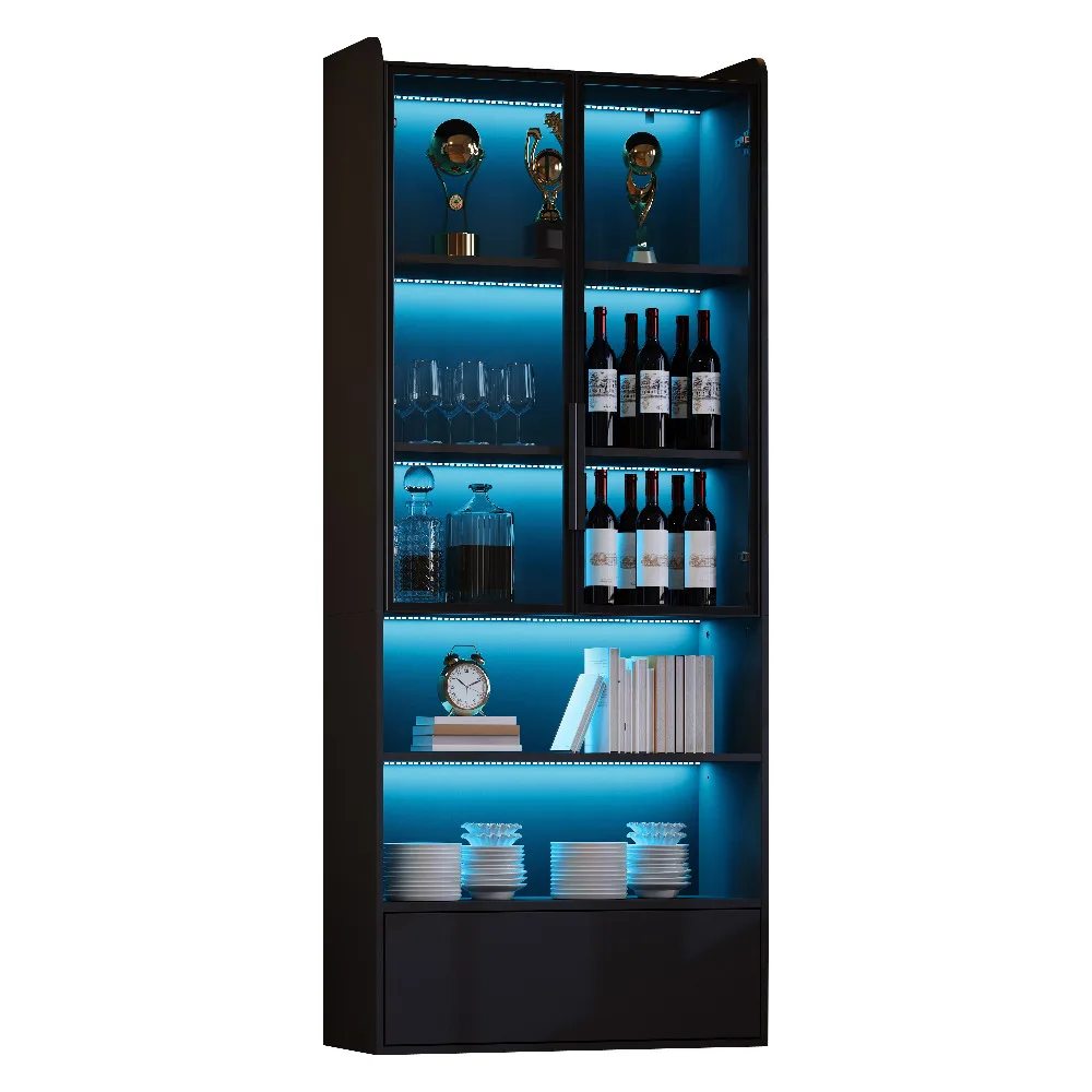 aliexpress.lv LED vitrīnas skapis ar atvilktni