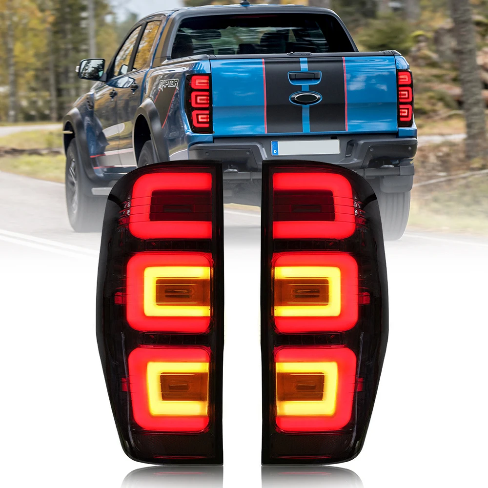 

Tail Lights For Ford Ranger 2012-2019 LED Taillights Assembly Rear Lamp Smoked Car Accessories Auto Replacement Parts