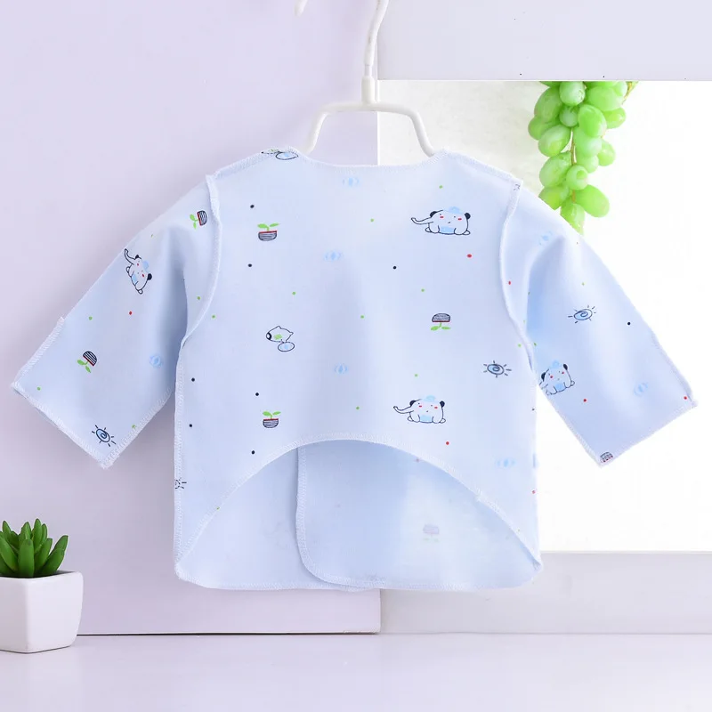 Pasgeboren Baby Meisje Ondergoed 100% Katoenen T-shirt Baby Boy 0-3M Peuter Kleding Cartoon Print Lange Mouwen Kinderen outfit A556