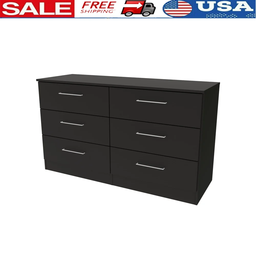 

Jolyne 6 Drawer Horizontal Dresser Modern Bedroom Storage Organizer Soft Close Deep Drawers Built to Last Adults Teens