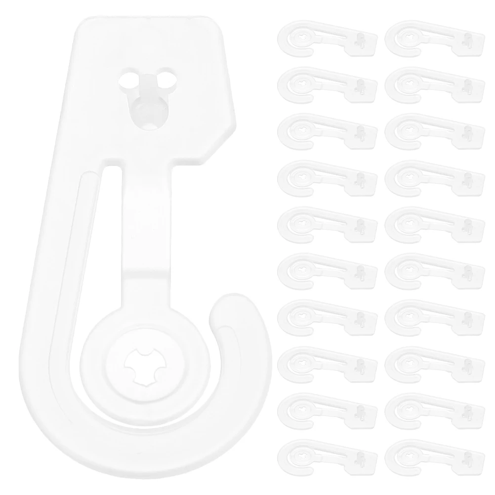 

50 Pcs Plastic Hooks for Bags Hanging Heavy Duty Multi Purpose Furniture Attachment Document ganizer Storage Solution