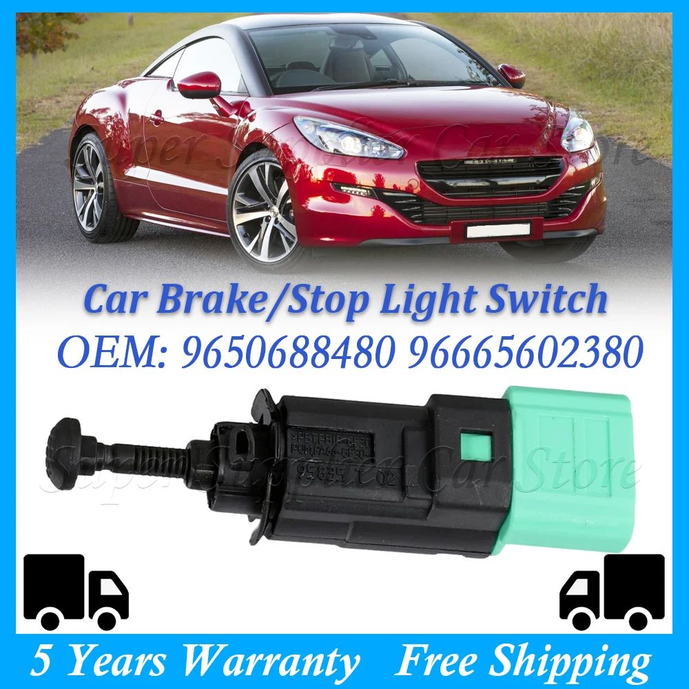 Fits For Peugeot 207 307 308 3008 for Fiat /Scudo for Citroen /Berlingo C5 Car Brake/Stop Light Switch New 9650688480 9665602380