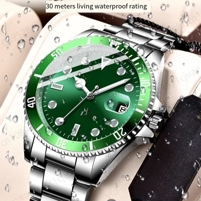 2024 New Watch Men's Fully Automatic Mechanical Men's Watch Fashion Sports Waterproof Calendar Genuine