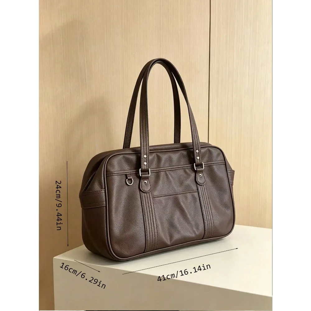 New JK Uniform Bag, Anime PU Commuter Versatile Bag, Cute Girl Japanese-Style School Single-Shoulder Handbag