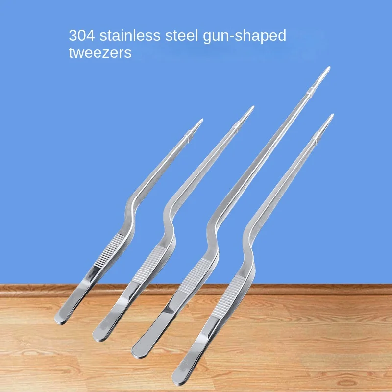 

Medical Instruments Surgical Tweezers Ear Forceps Dressing Tissue Forceps Otorhinolaryngology Curved Gun Toothed Ear Forceps