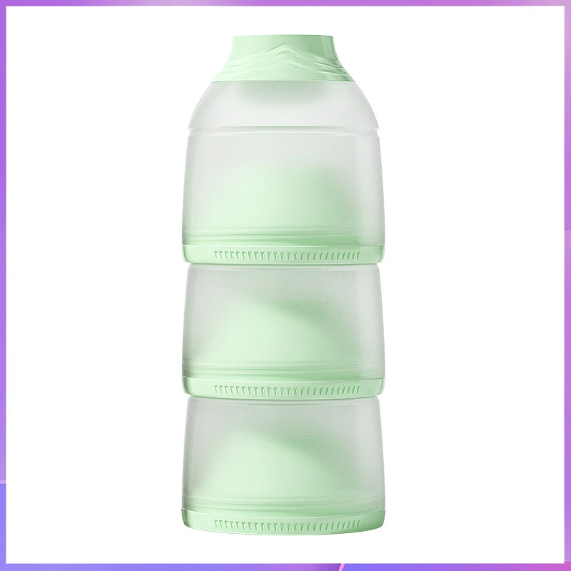 Oberni baby milk powder box/portable food storage box/outside three-layer sealed compartment large capacity box