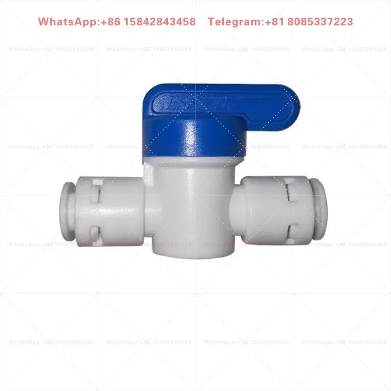 1/4 Inch Plastic Quick Connect Ball Valve,Two Way Fast On-off Switch Pneumatic Control Valve-30Pcs