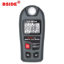 BSIDE L1 Digital Lux Meter Professional 200000 Light Meter FC Lux Illuminometer Photometer Tester LCD High Accuracy Light Tester