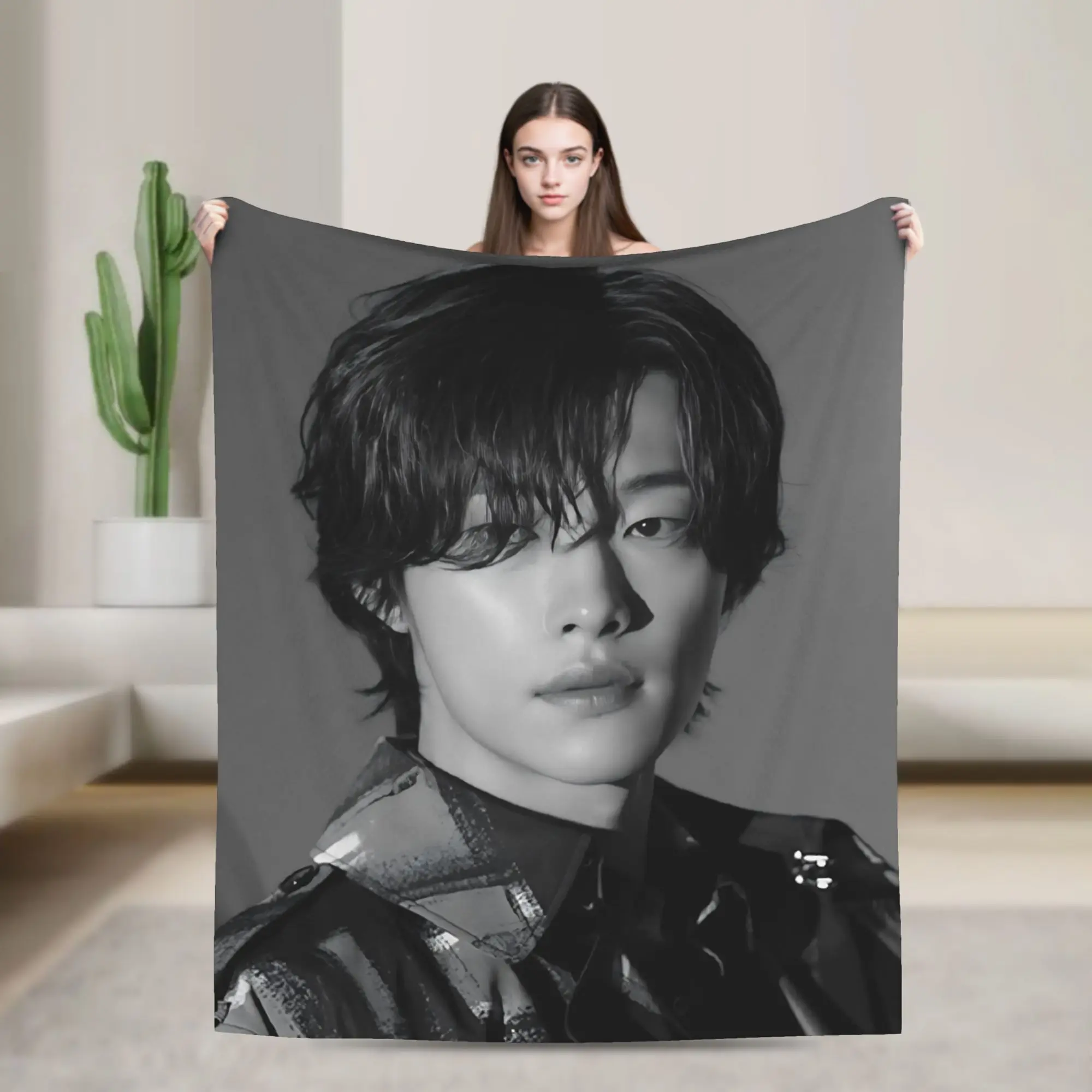 Woo-Do Hwan The King Eternal Monarch Blankets  Warm Soft Plush Throw Blanket For Living Room Travel Flannel Bedspread Bed Cover