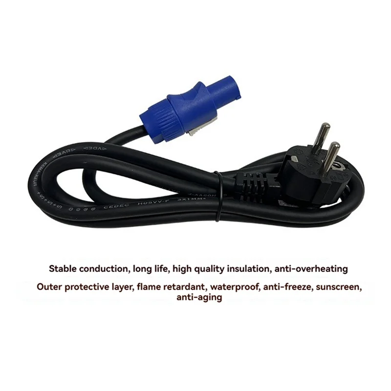 

【Must-Haves】Кбель питания Powercon Кабель Powercon Кабель питания для сценического освещения Вилка кабеля питания для сценического оборудования Led Par Light EU