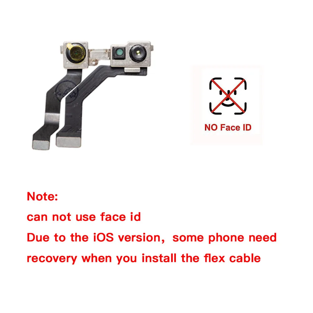 Front Camera Flex Cable Replacement For iPhone  X XR Xs 11 Pro Max Face Camera With Proximity Sensor Flex No Face ID Phone Parts