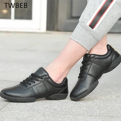 2022 Women Dance Shoes Comfortable Soft Bottom Fitness Shoes Men Jazz Shoes Girl Professional Training Child Breathable Sneakers