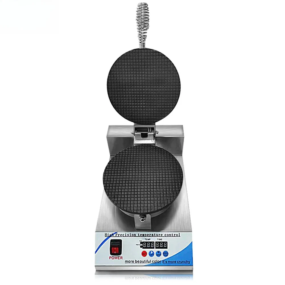 XEOLEO Touchpad Waffle Cone Maker, 1200W Electric Crispy Ice Cream Cone Roll Machine