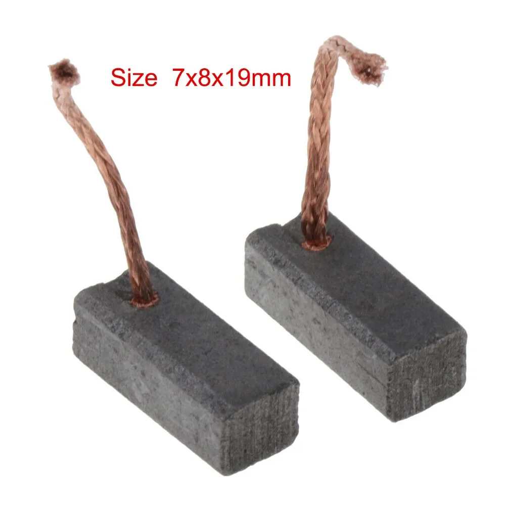 ~1 Pair Motor Carbon Brushes ~Kit 7x8x19mm Carbon Brush ~Replacement For Electric Motor ~Carbon Brush Power Tool Accessories