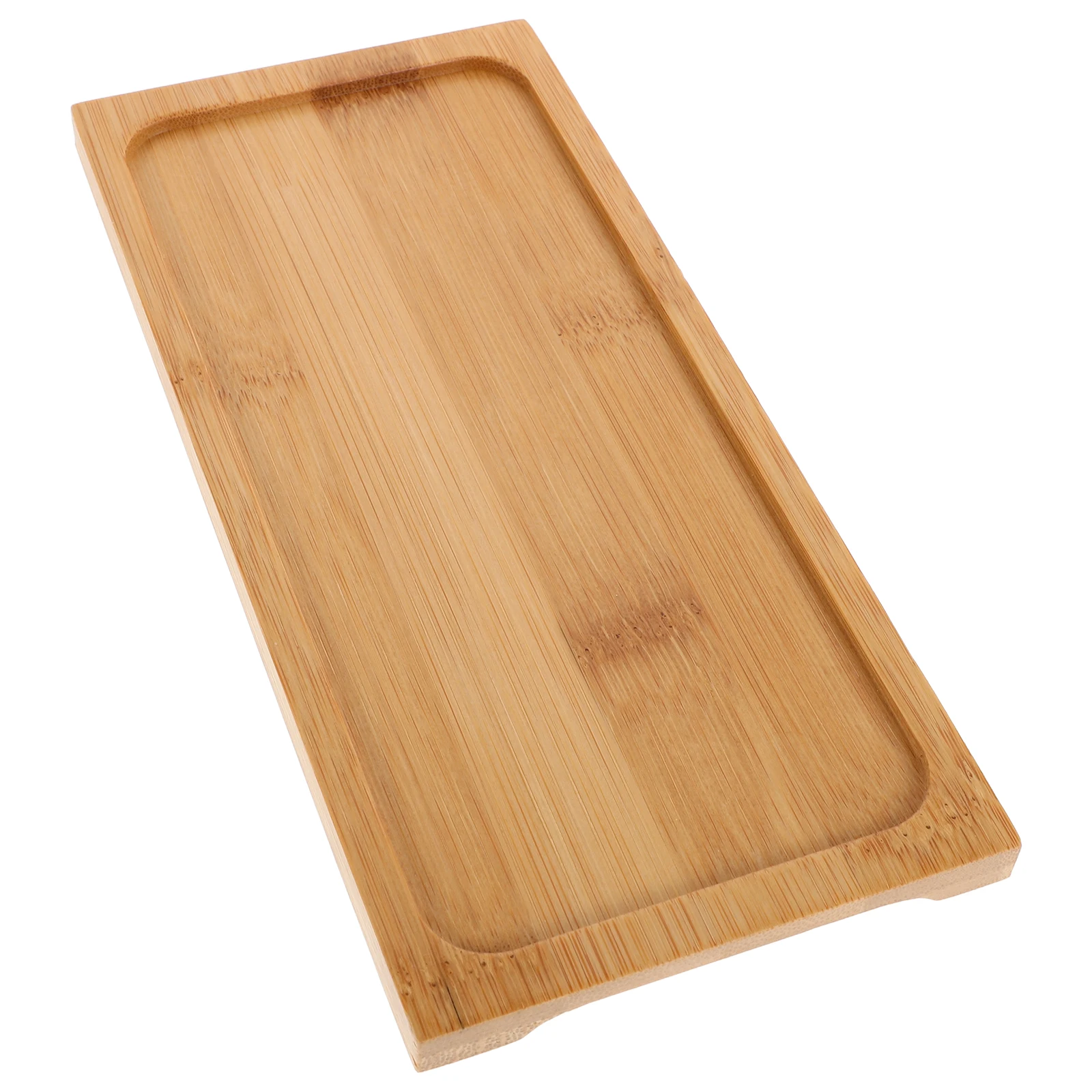 

Bamboo Pallet Tray Cocktails Serving Food Bathroom Counter Cosmetics Cheese Decorative Bottom Bracket Desktop Tea Buffet