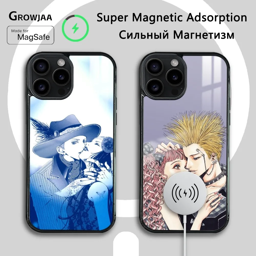 Paradise Kiss Miwako Yukari Phone Case For iPhone 16 15 14 13 12 11 Pro Max Plus Mini Magsafe Mirror Wireless Magnetic Cover