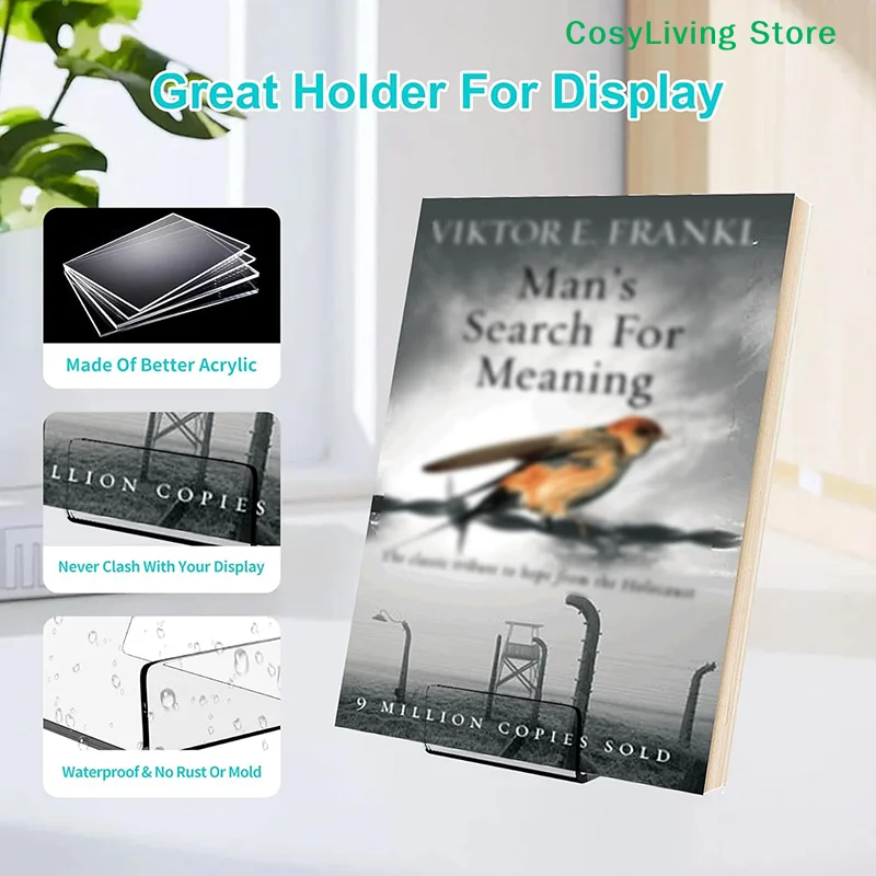 1/2/6 ชิ้นแท่นวางอะคริลิคใสสำห - Clear Acrylic Book Stand Holder บทวิจารณ์และราคา