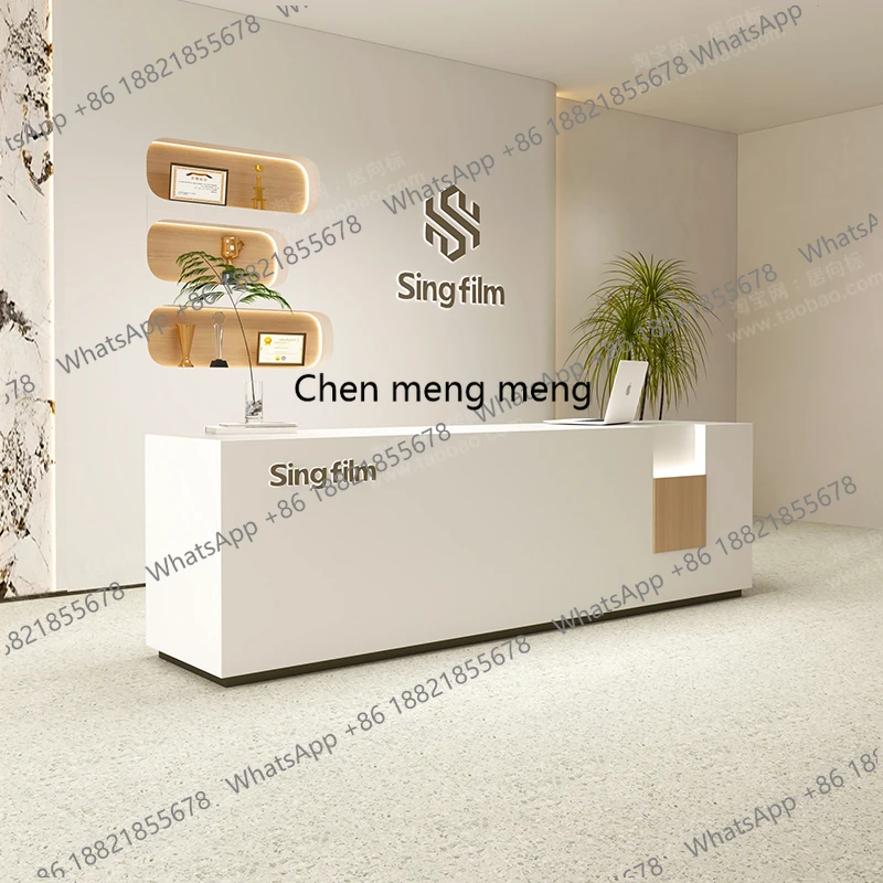 

Медицинская стоматологическая стойка ресепшн класса люкс, современный дизайн, белая офисная стойка для приема посетителей, мебель для ресепшена