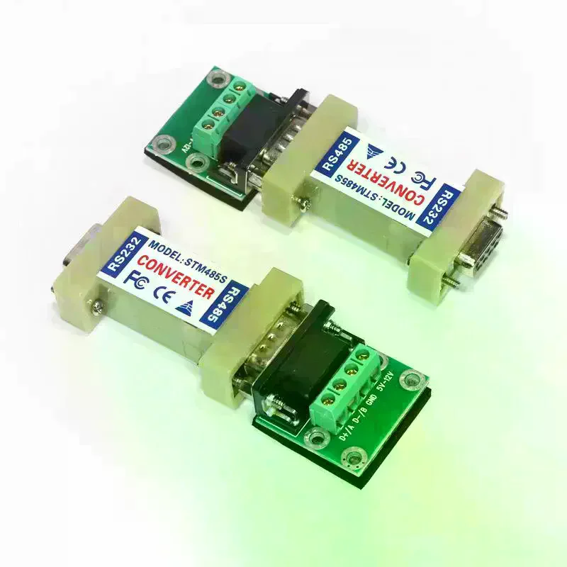 1Pcs Rs232 Rs485 Adapter 232 485 Female Industrial High Performance RS232 To RS485 Bidirectional Converter