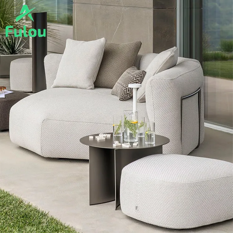 

Modern Modularization Garden Sofa UV Resistant Fabric Waterproof Comfortable Cushion For Villa Patio Hotel Garden Courtyard