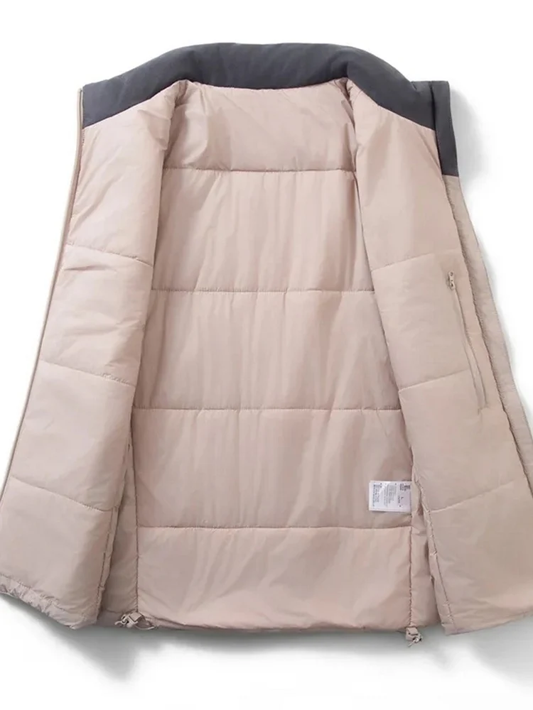 

Новая осенне-зимняя мужская повседневная легкая спортивная хлопковая куртка свободного кроя с воротником-стойкой и термоизоляцией