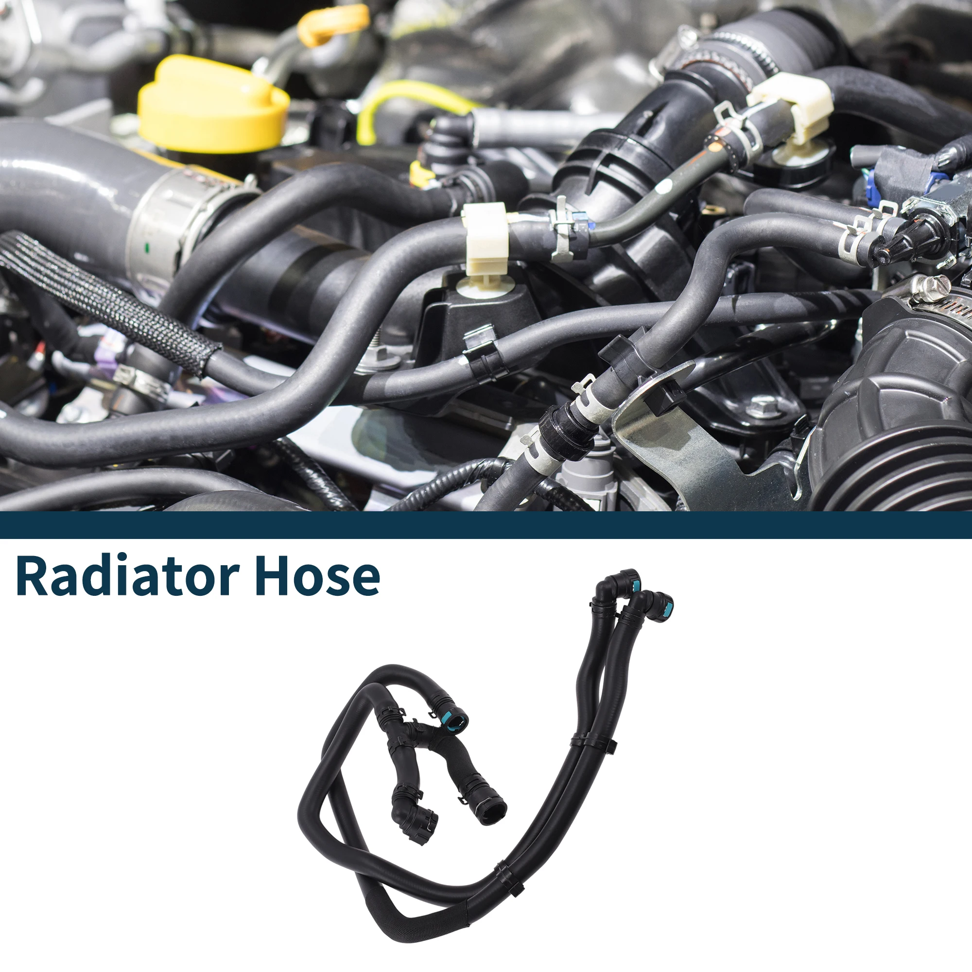 

Шланг радиатора Motoforti, шланг нагревателя No LR091449 для Land Rover для Range Rover Velar 18-21, резиновая труба для теплой воды, черный, 1 шт.