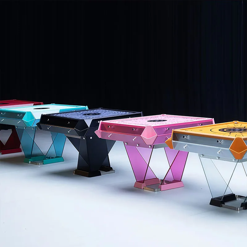 Modern Luxury Design Electric Chess & Mahjong Table with Metal Frame Casino Gambling Entertainment Automatic Home Use
